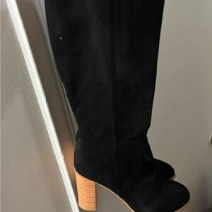 Black Suede Women's Boots